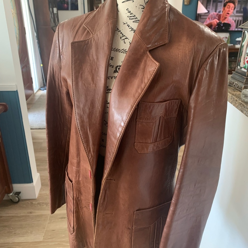 VINTAGE Soft leather jacket, tailored made exclusively for Dillard’s.